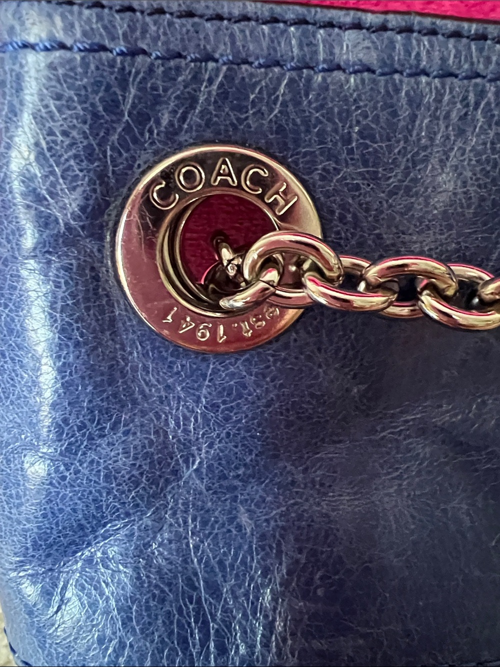 Coach Distressed Leather Poppy Bag - Picture 13 of 15